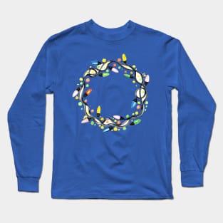 Decorative Circle Christmas Lights Long Sleeve T-Shirt